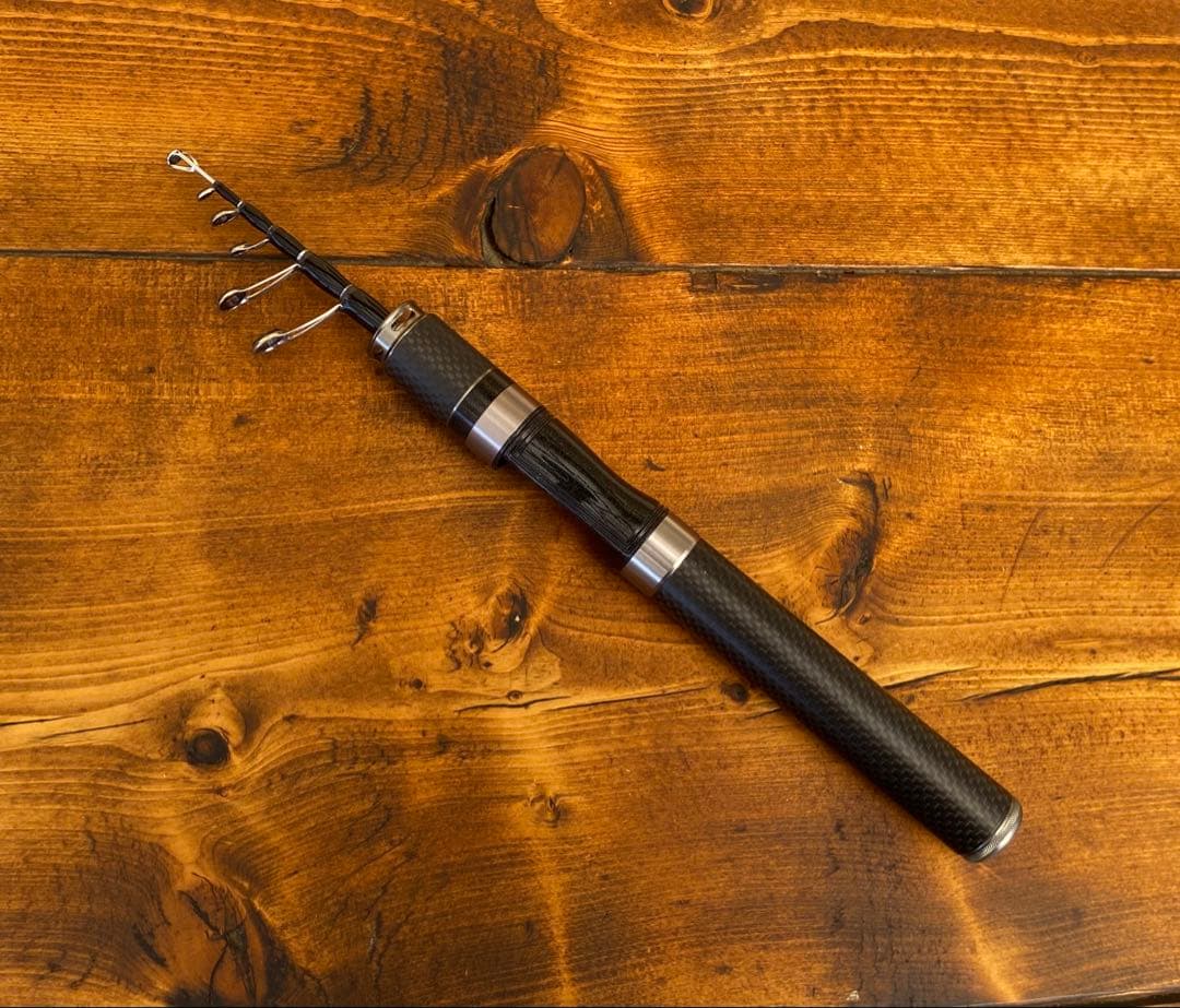 釣り竿セット　テレスコロッド　超軽量　カーボンロッド　トラウトロッド　5ft