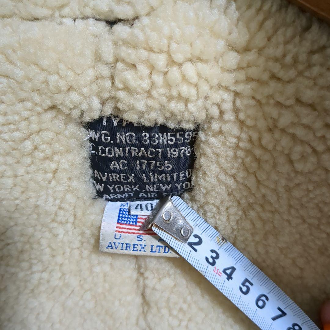 アビレックスB3　ムートンボンバー　世界大戦　防寒　ミリタリーライダース　レア
