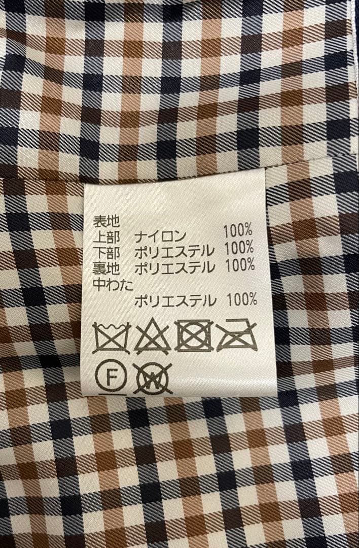 Aquascutum ステンカラーコート ダークネイビー