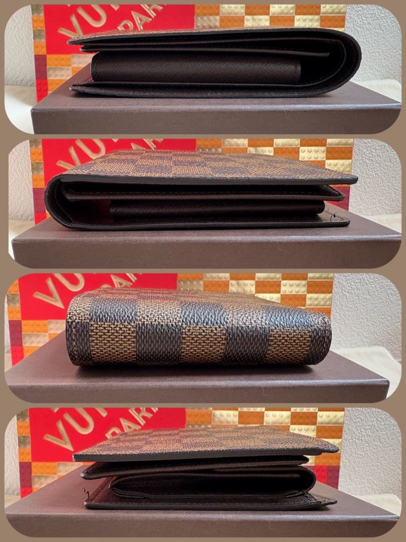 【新品】ルイヴィトン ダミエ エベヌ ポルトフォイユ・フロリン 二つ折り財布