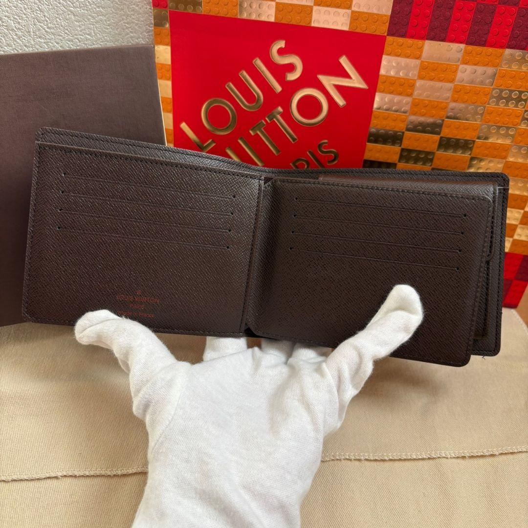 【新品】ルイヴィトン ダミエ エベヌ ポルトフォイユ・フロリン 二つ折り財布