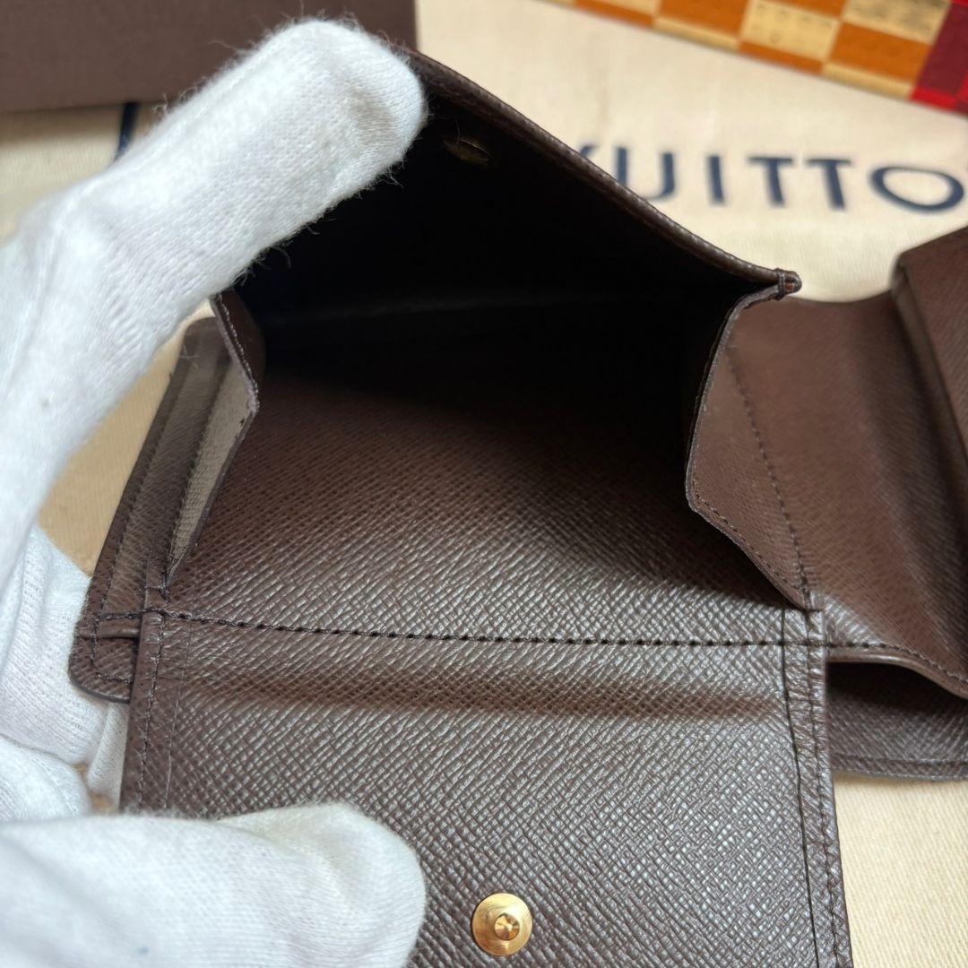 【新品】ルイヴィトン ダミエ エベヌ ポルトフォイユ・フロリン 二つ折り財布