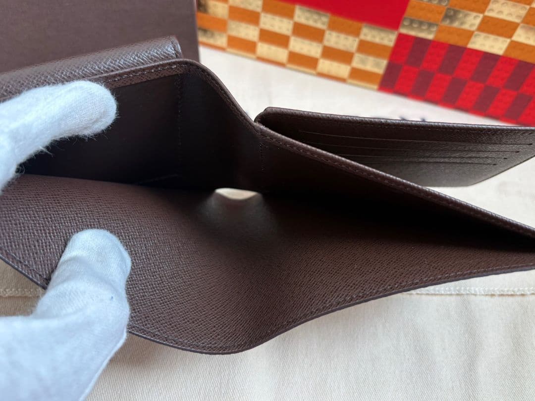 【新品】ルイヴィトン ダミエ エベヌ ポルトフォイユ・フロリン 二つ折り財布