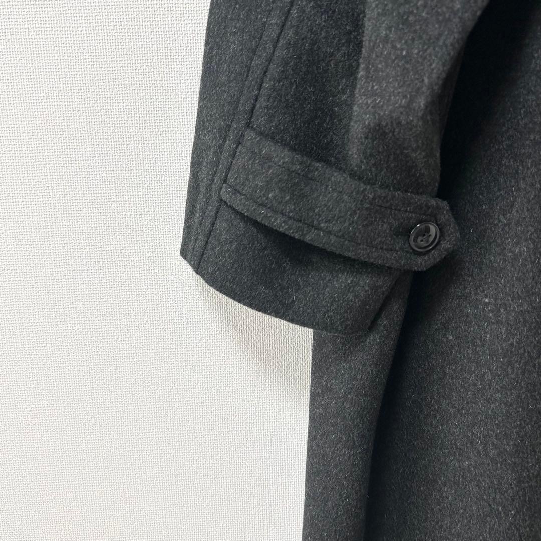 2024AW✨かぐれ　ウールシングルロングPコート　チャコール