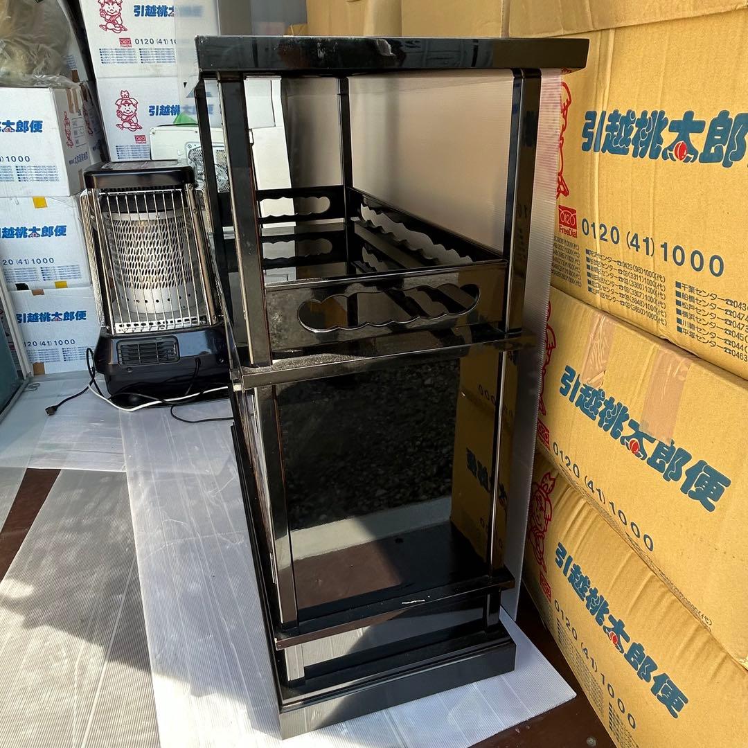 漆塗り　飾り棚　和キャビネット