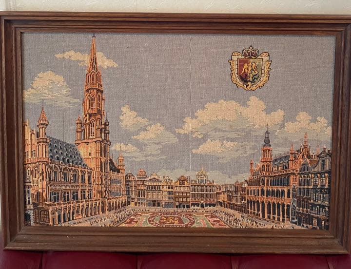 ゴブラン織りタペストリー額入り