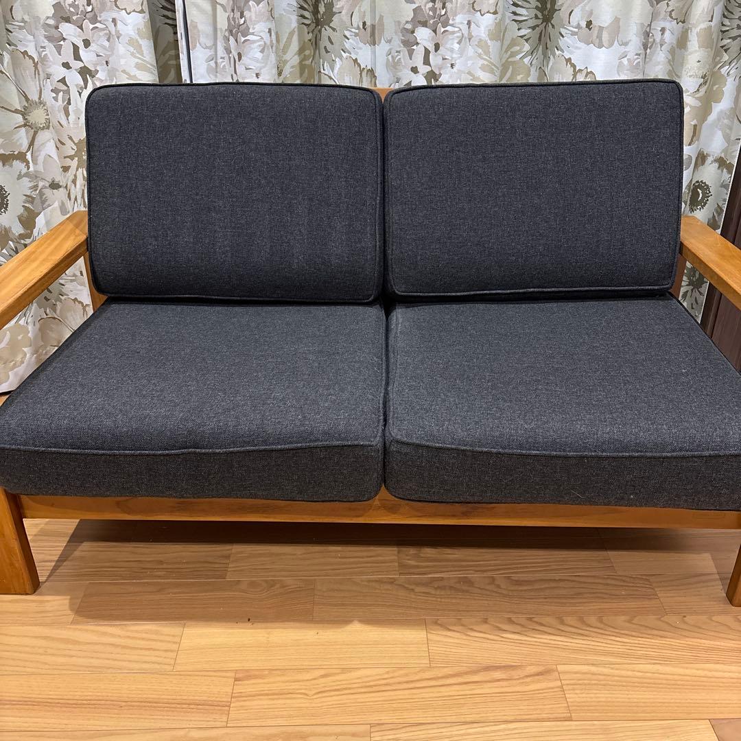 スキャンティーク（SCANTEAK)の2人掛けソファ