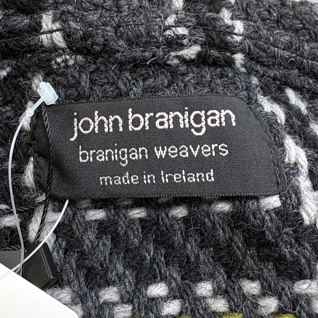 未使用　ジョンブラニガン　ジャーナル別注　ウール　チェック　フード　ニットコート