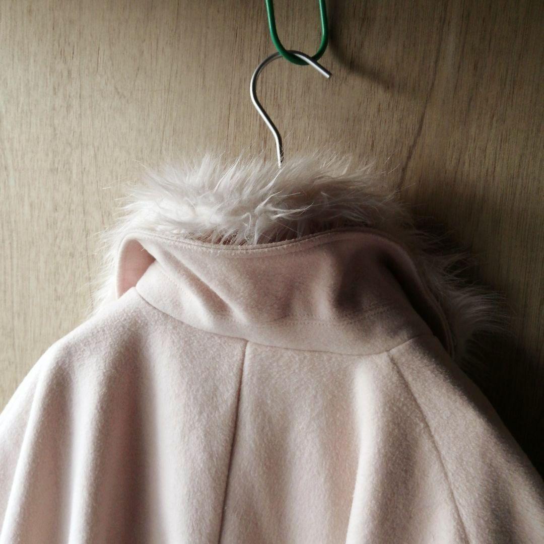 オールド　LIZ LISA　ケープ　リボンモチーフ　レース＆チュール　襟ファー