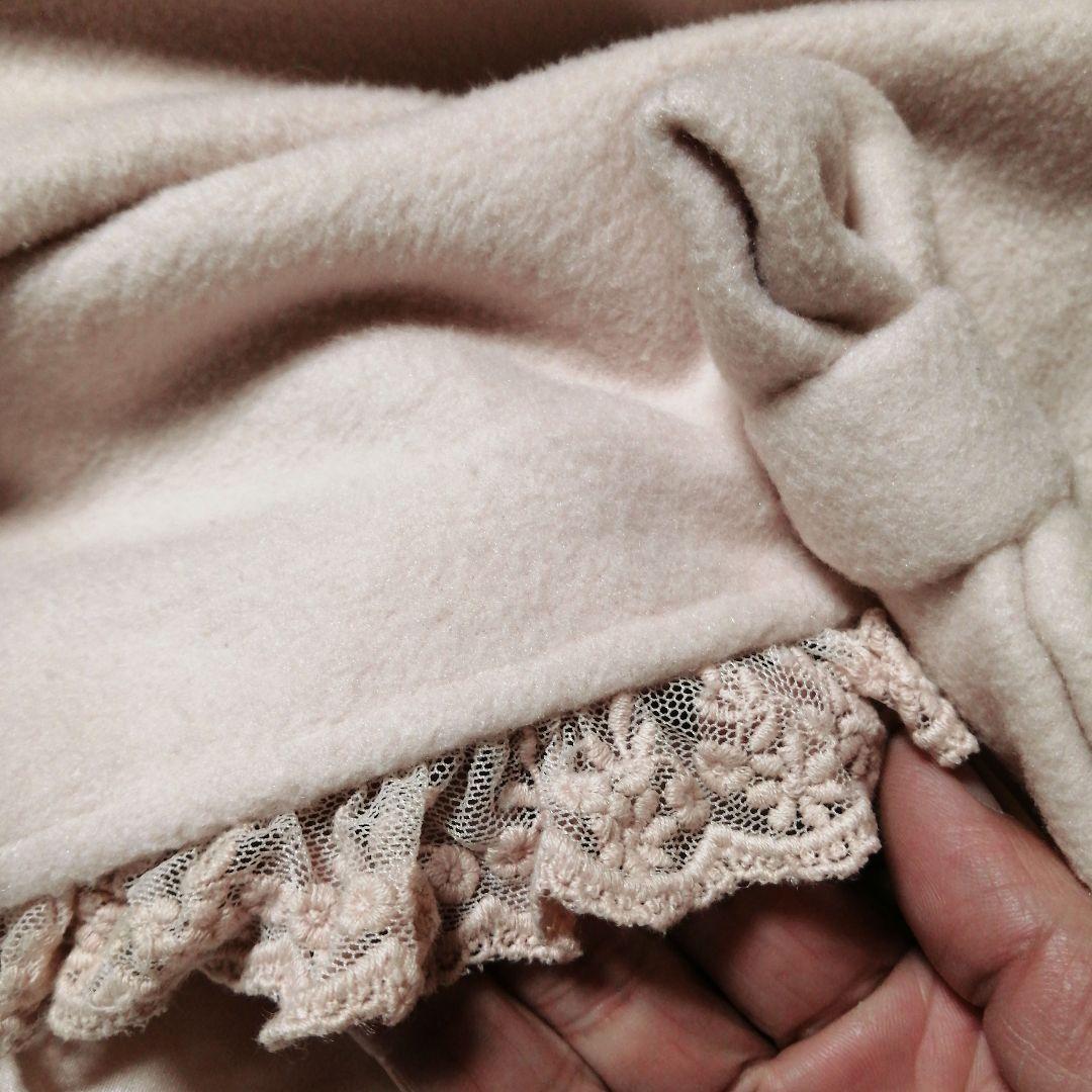 オールド　LIZ LISA　ケープ　リボンモチーフ　レース＆チュール　襟ファー