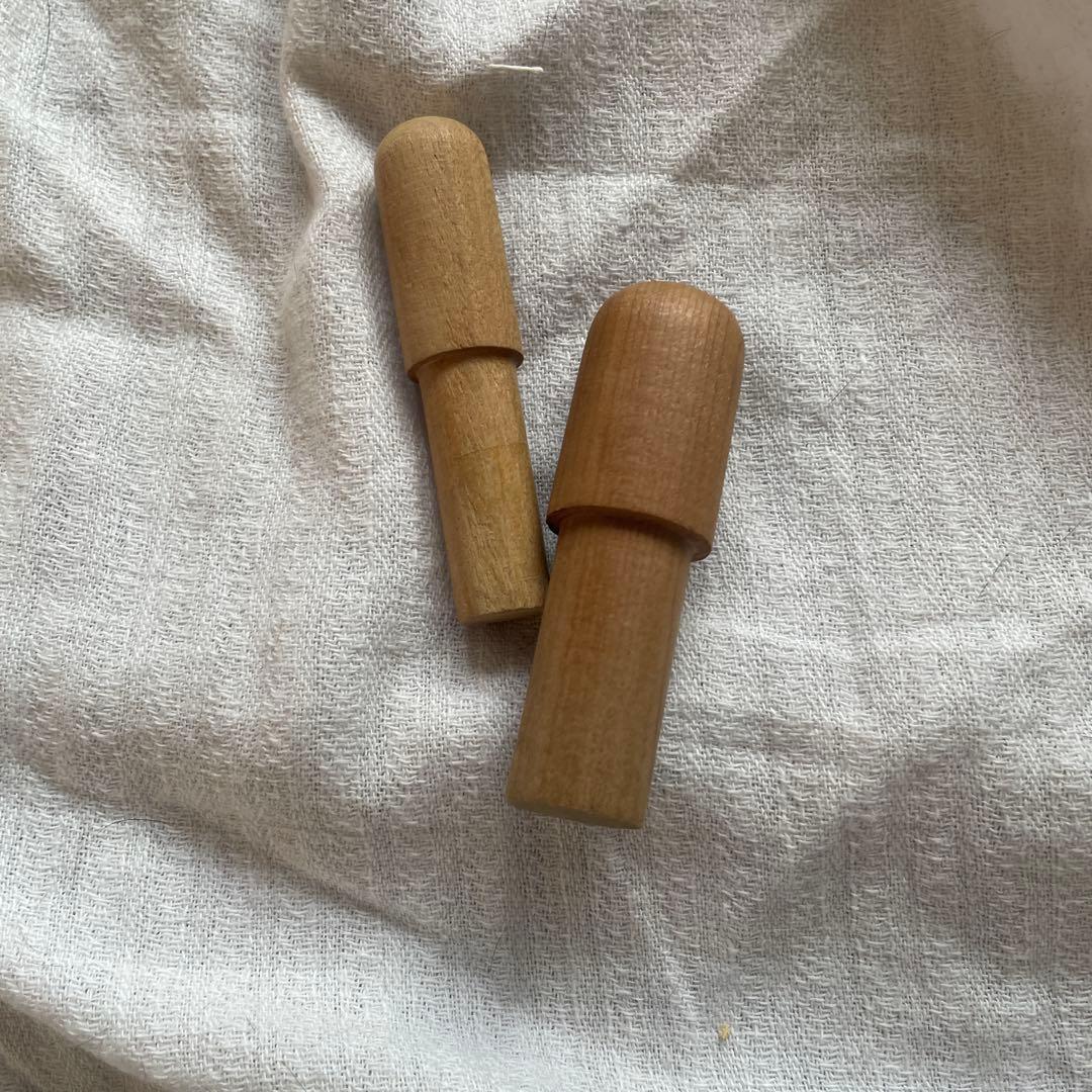 ヘラブナ釣　竿掛　別造り　寿光作 2本セット