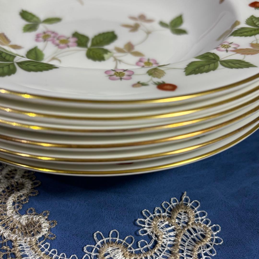  ワイルドストロベリー スーププレート６枚