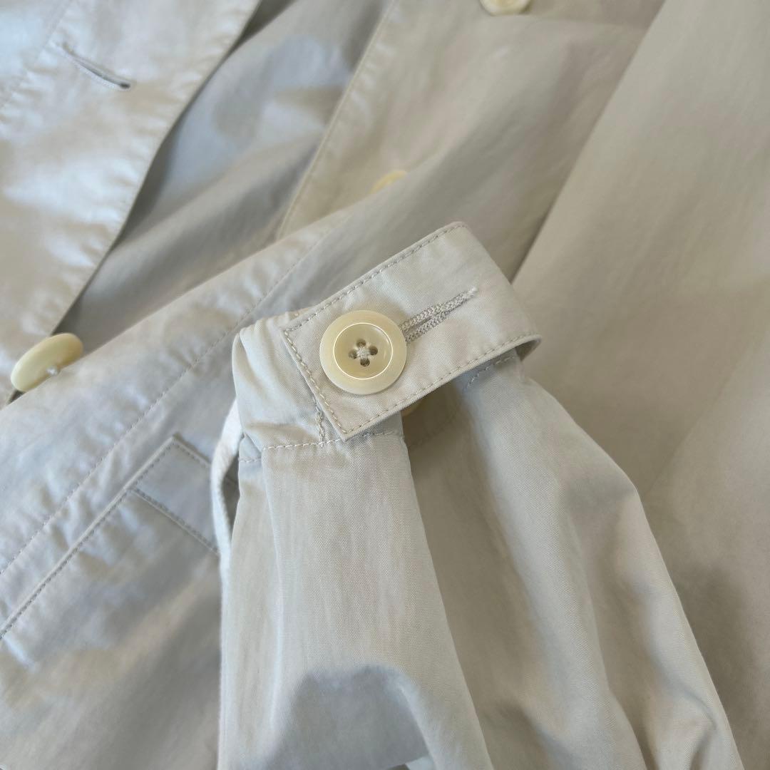 y218Mei美品MHL フード付きホワイトコート サイズI