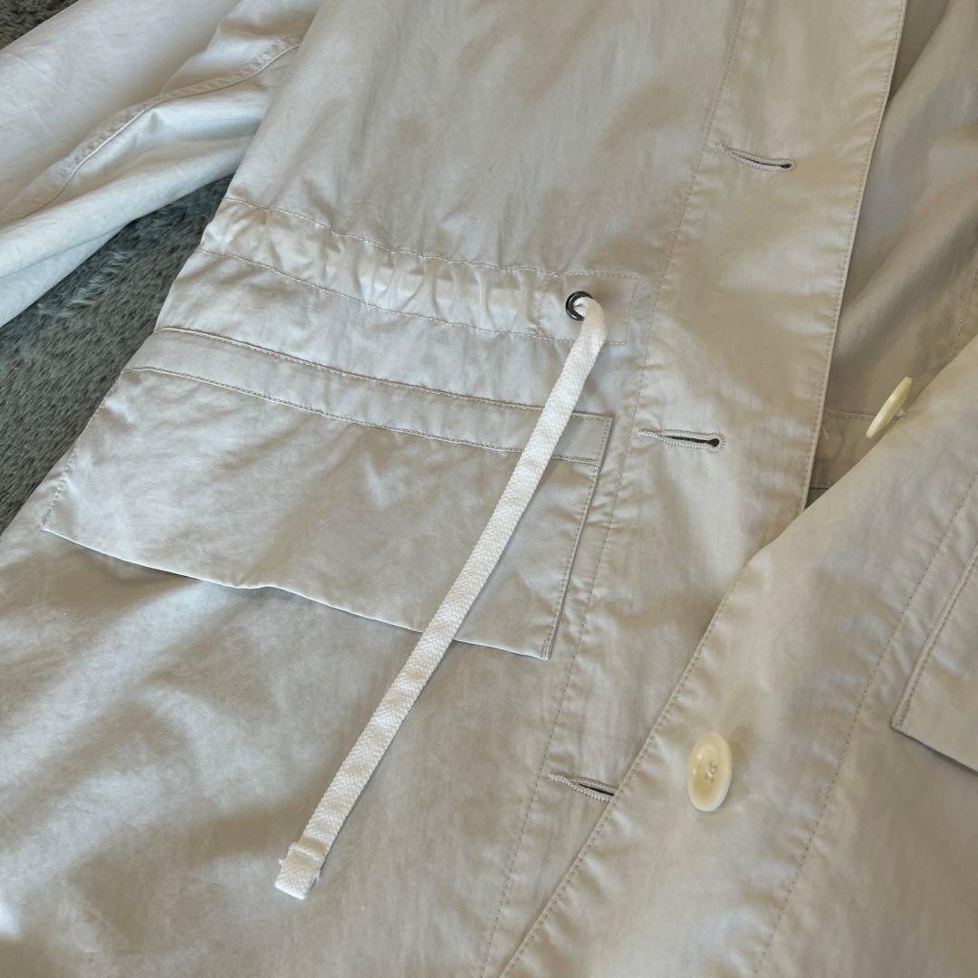 y218Mei美品MHL フード付きホワイトコート サイズI