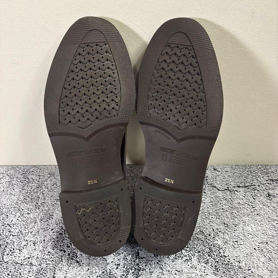 REGAL GEOX プレーントゥ　レザー レースアップ ドレスシューズ25.5