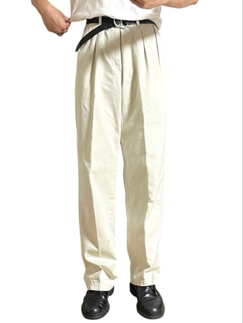 USA製 古着 90's ラルフローレン ツータック チノパン ポロチノ