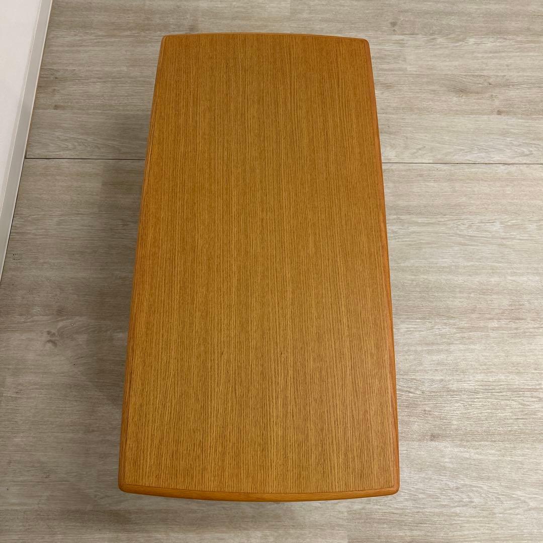 Yuri 展示品★センターテーブル 棚付ローテーブル 北欧調 中棚付き