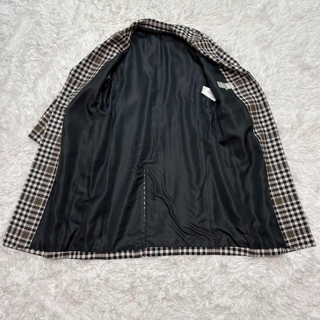 【新品】23区 チェスターコート タータンチェック ロング 38 M相当