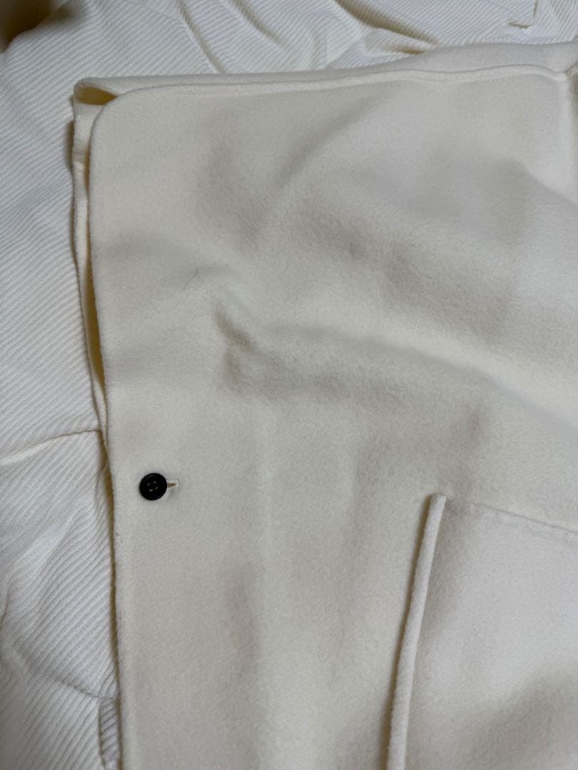 ダブルフェイスシャギー ハイネックポンチョ