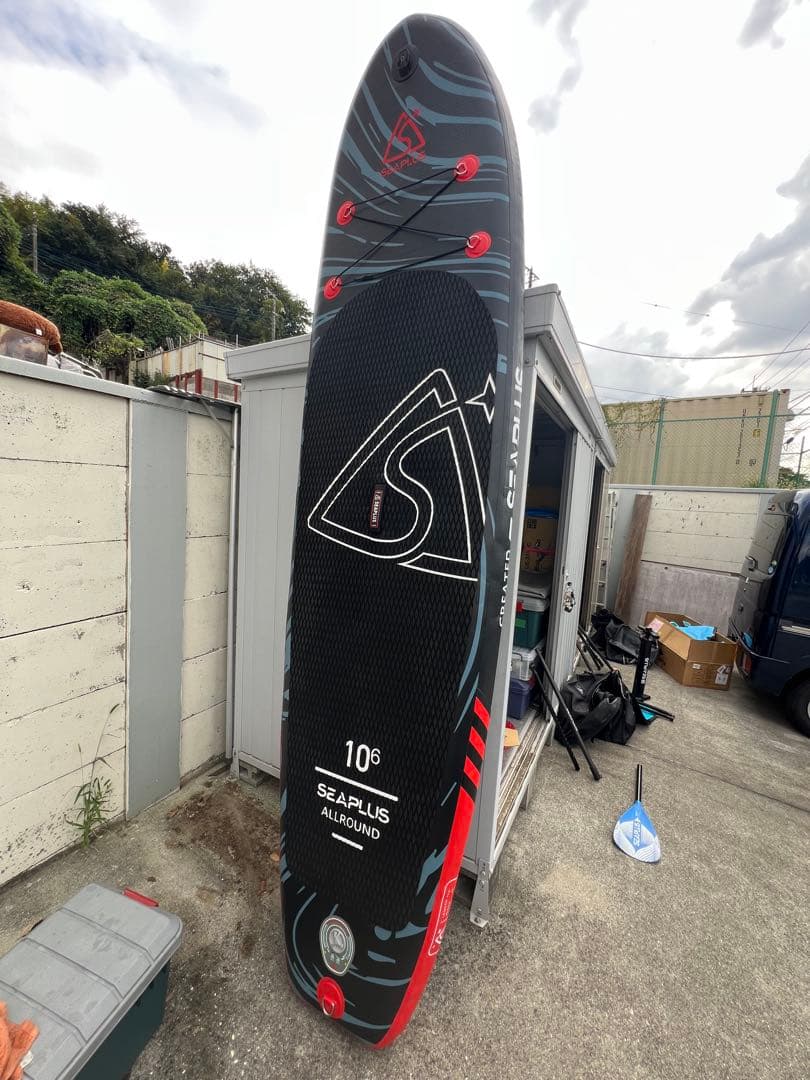 SEAPLUS スタンドアップパドルボードとパドルセット　SUP 送料込み！