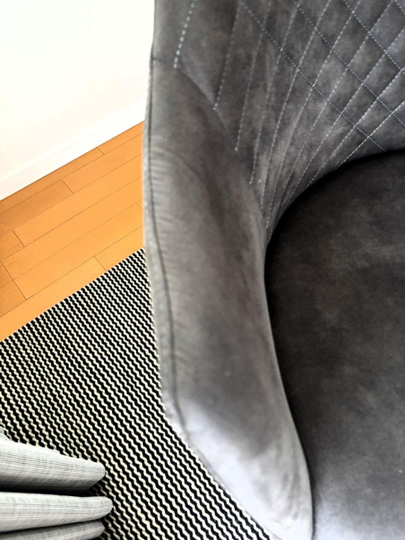 KAREカレ　ココ アンスラサイト スウィベルアームチェア　ダイニングチェア