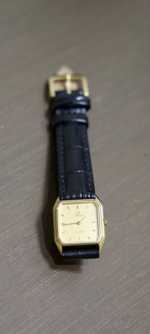 OMEGA De Ville クォーツ腕時計 ゴールド/ブラック