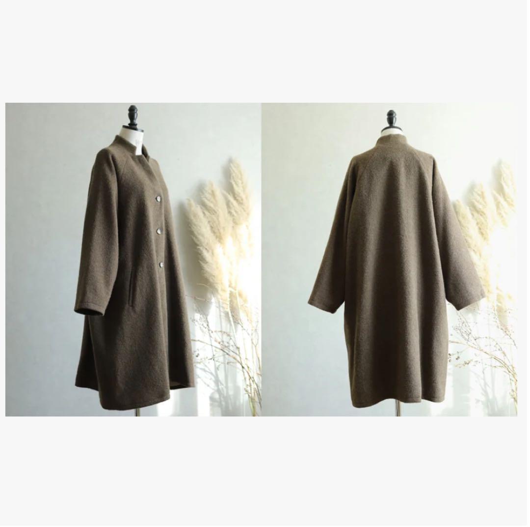 Veritecoeurヴィンテージブランケットコート カーキ / VC-1755