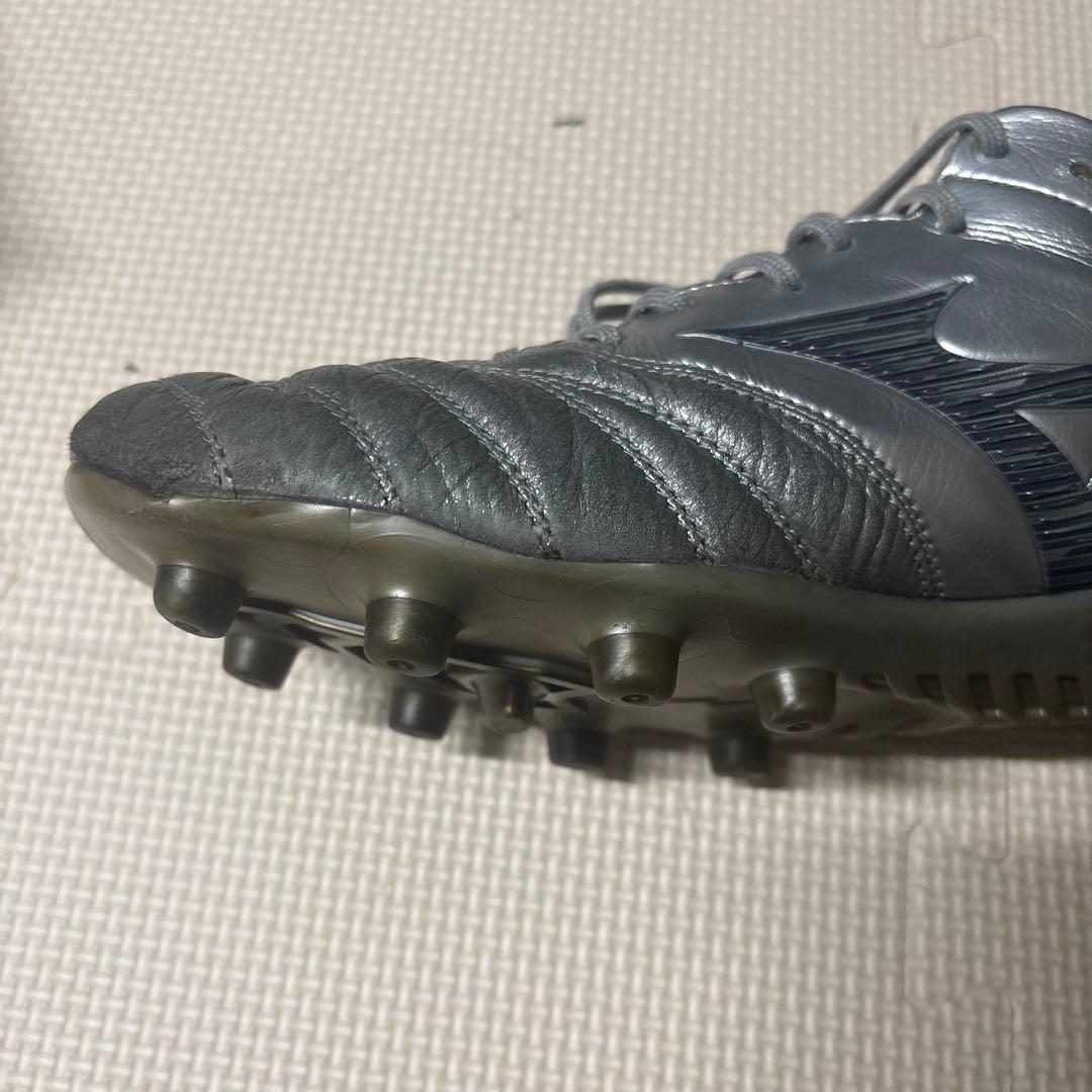 MORELIA NEO シルバースパイクシューズ　袋付き