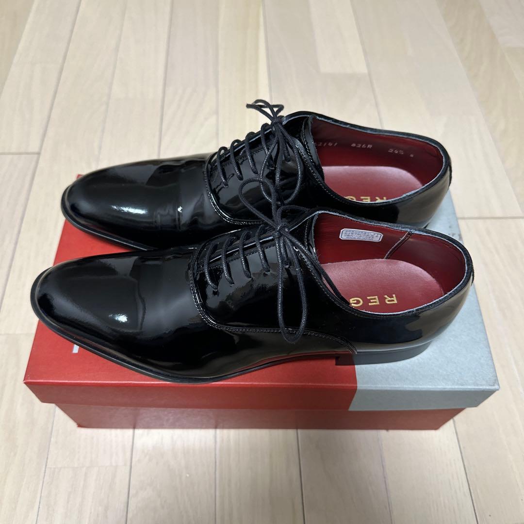 ［REGAL］24.5㎝ エナメルシューズ　ウエディング　新郎 結婚式 披露宴