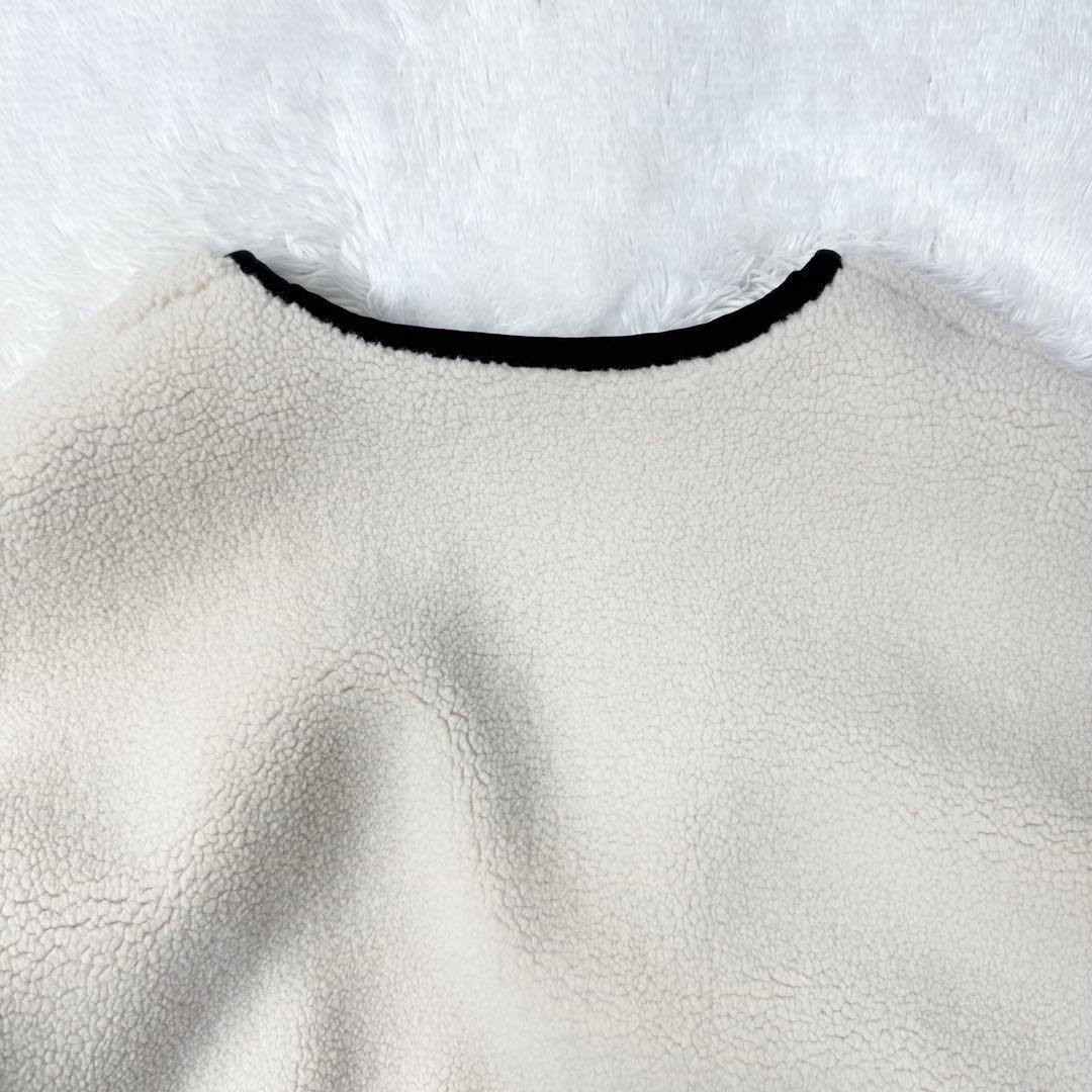 【早い者勝ち！】リヴドロワ　ノーカラーボアコート　オフホワイト