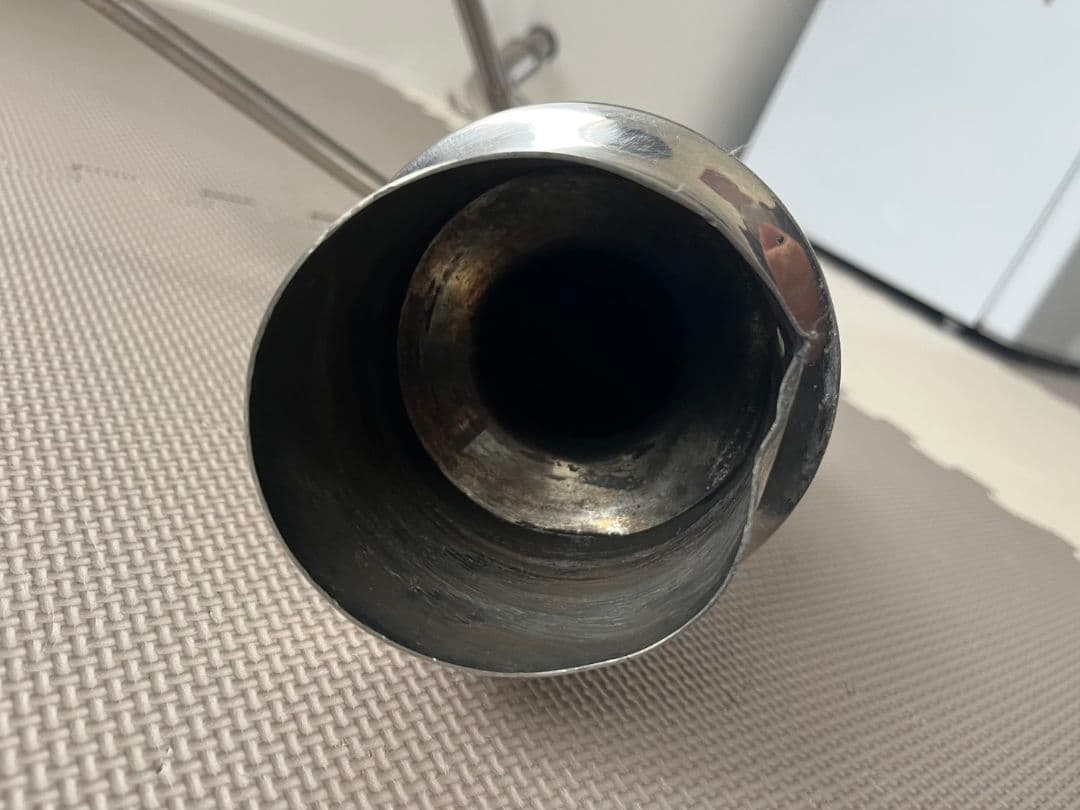 モ*0様 メーカー不明　砲弾　マフラー　社外