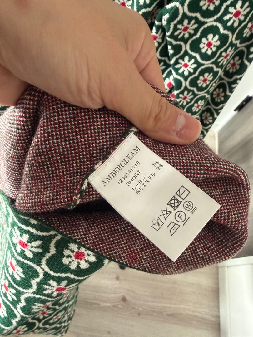 【AMBERGLEAM】Art Knit Dress / Geometry