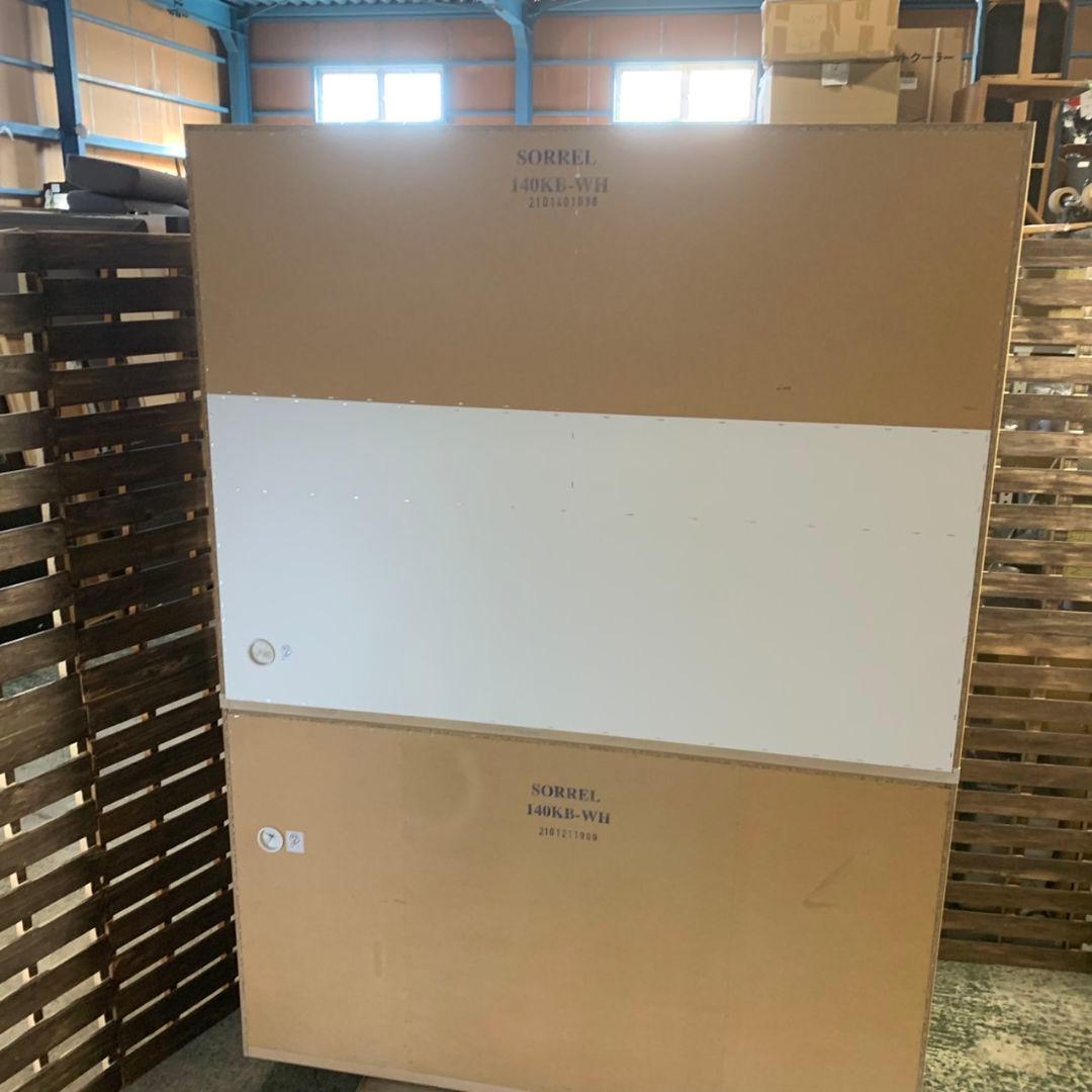 G908\" ニトリ ソレル140KB WH キッチンボード レンジボード 食器棚