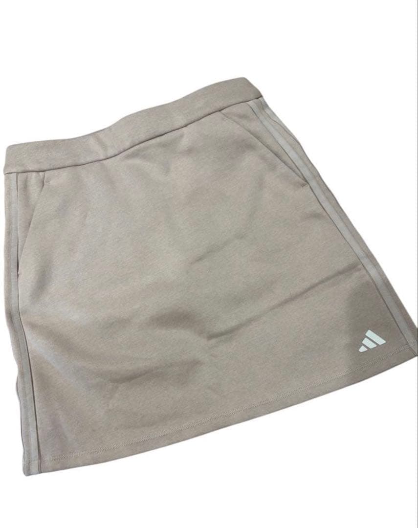 新品アディダスゴルフ セットアップ ジャケット＆スカート LLサイズくすみピンク