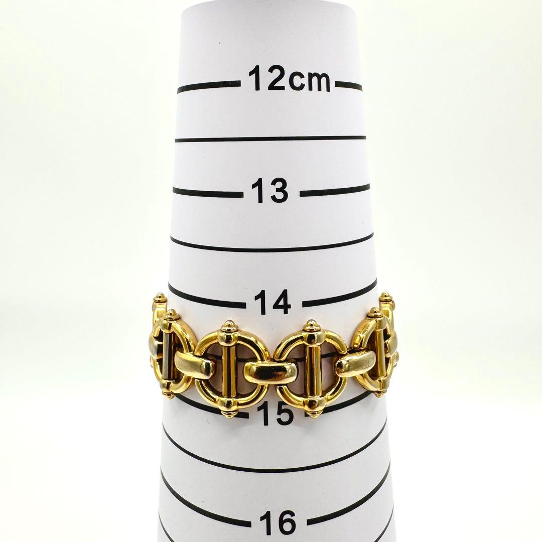 新品電池/稼働　グッチ　腕時計　シェル文字盤　6400L　バングルウォッチ　金