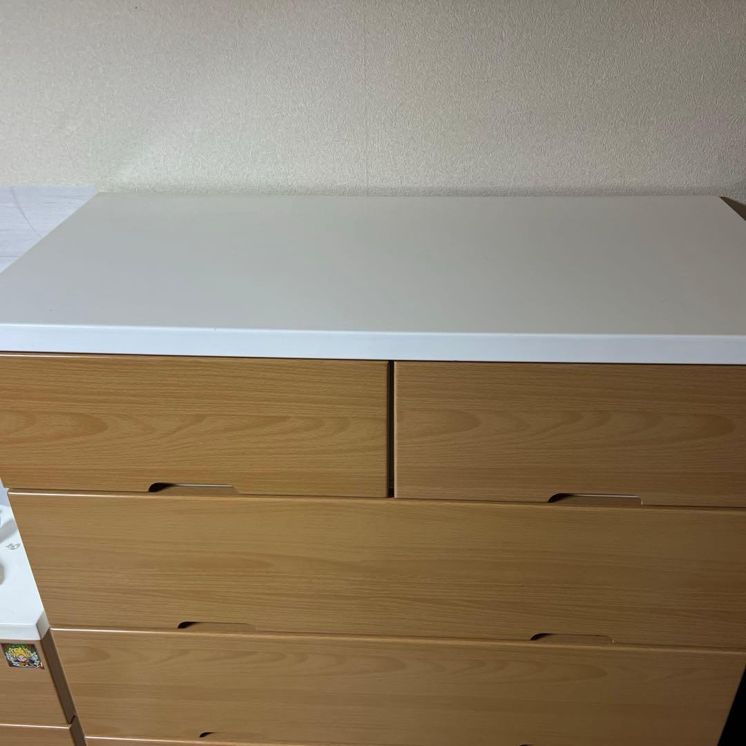 NITORI (ニトリ) 6段7杯ハイチェスト SARA-41-89HC