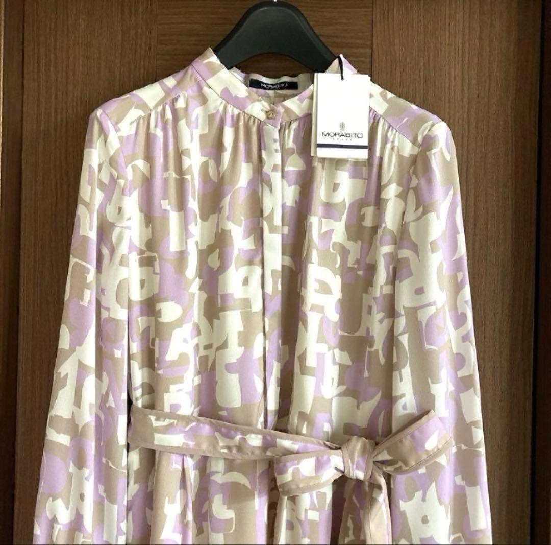 モラビト✴︎スペル⭐️ジオメトリック柄オリジナルプリントワンピース✨MORABITO