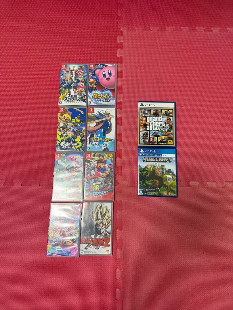 switch ps5 カセット　まとめ売り バラ売り不可