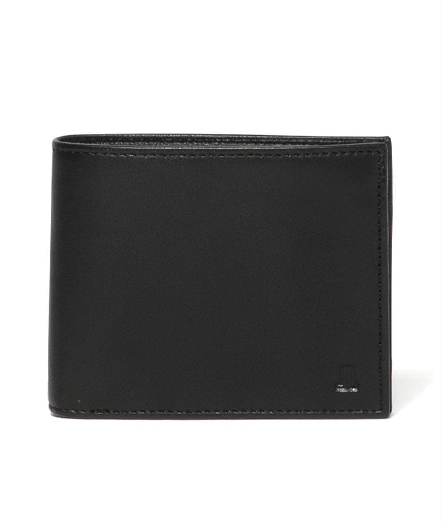 LANVIN 二つ折り財布 ブラック ネイビー箱付き