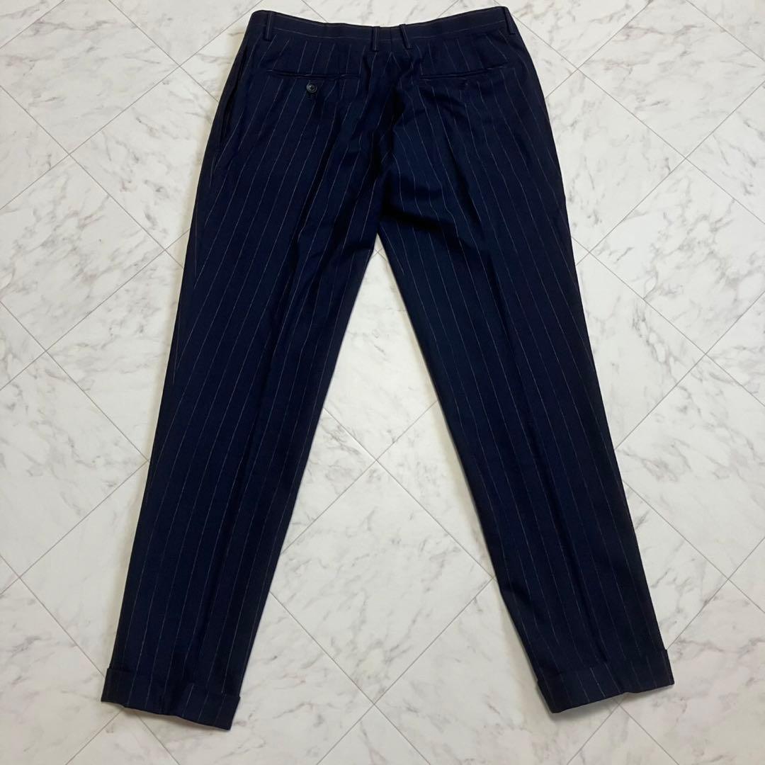 スーツセレクト スーツ セットアップ　ネイビー メンズ AB6 イタリア生地