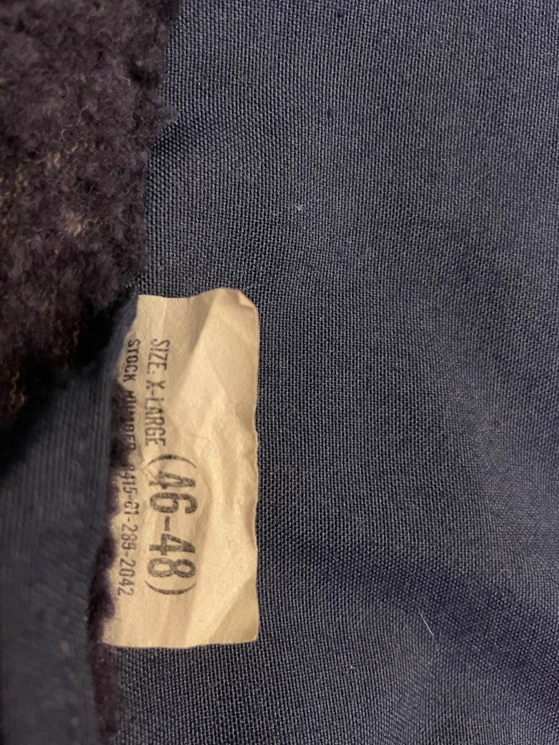 米軍　90's US.NAVY アラミドデッキジャケット XL 実物