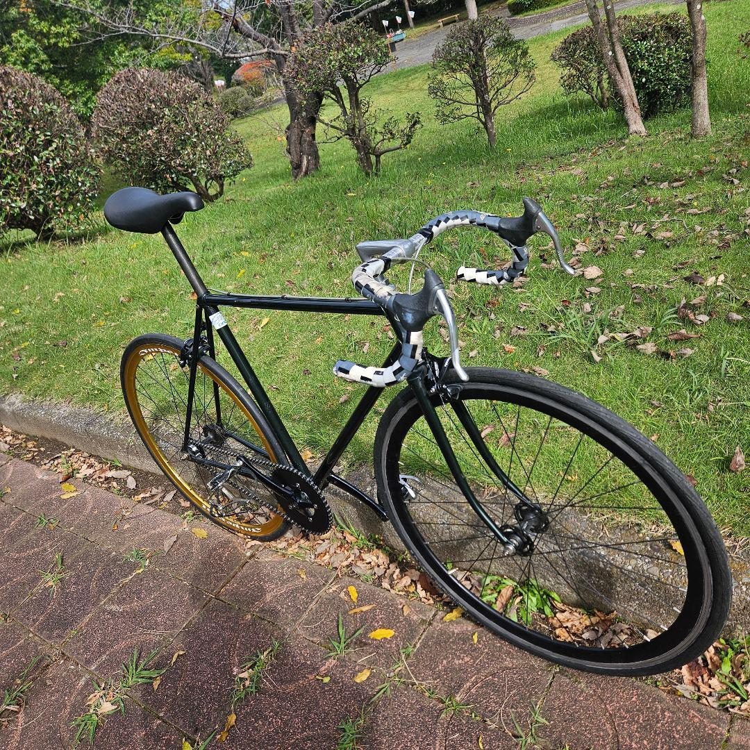 メーカー不明　ピストバイク　54　ラグフレーム　固定　シングル　競輪