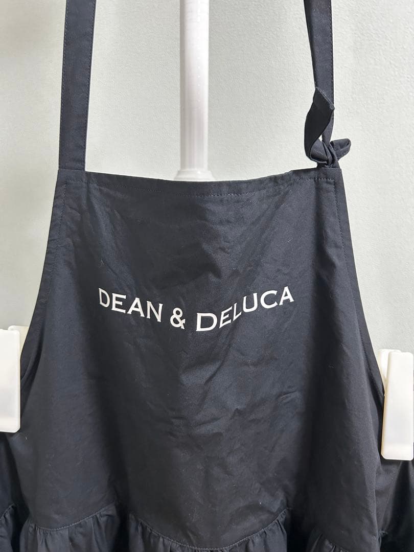 DEAN＆DELUCA×BEAMS COUTUREギャザーエプロンドレスブラック