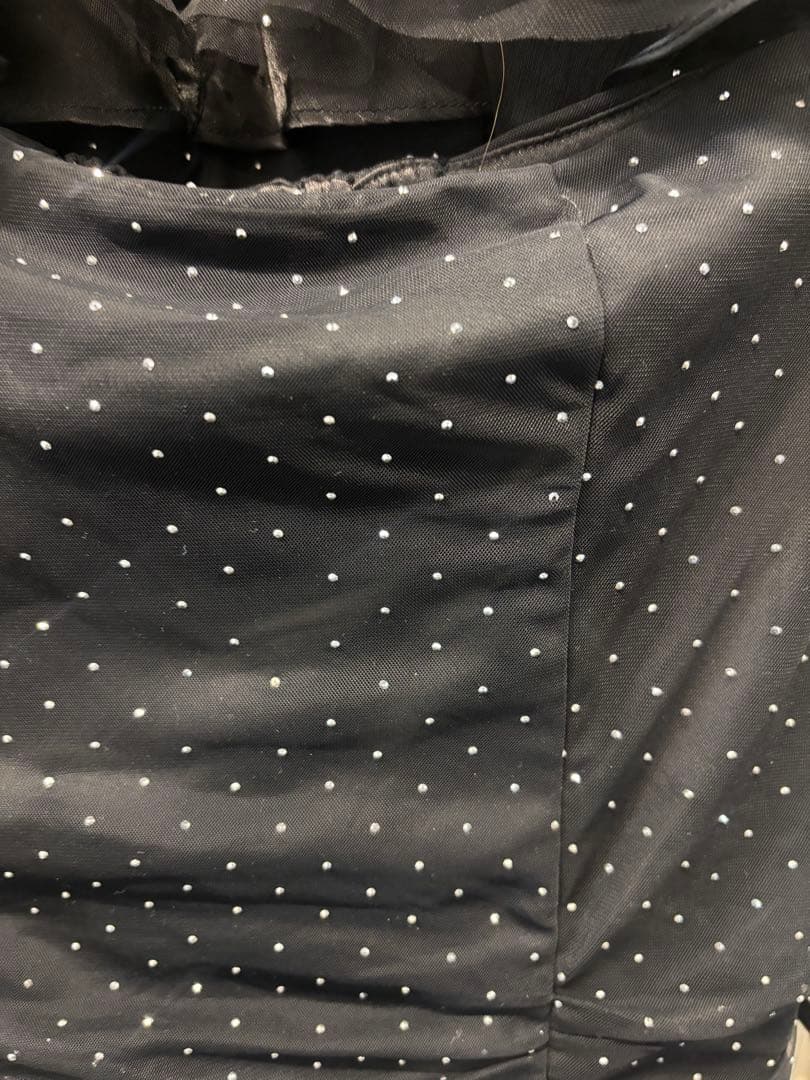 オフショルフリルチュールリボンセットアップ