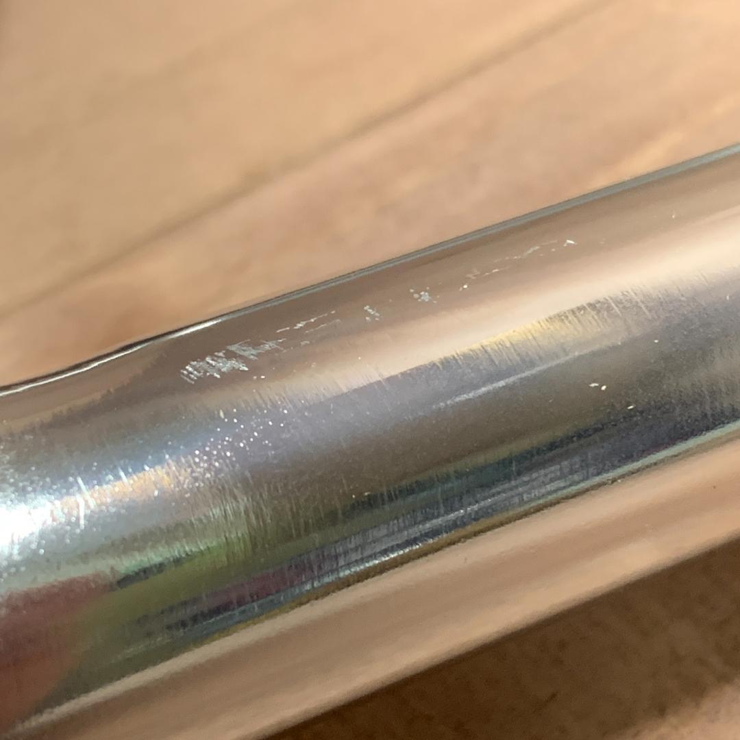 【新品】アルミ製 ステム一体型ハンドル シルバー 軽量&快適！