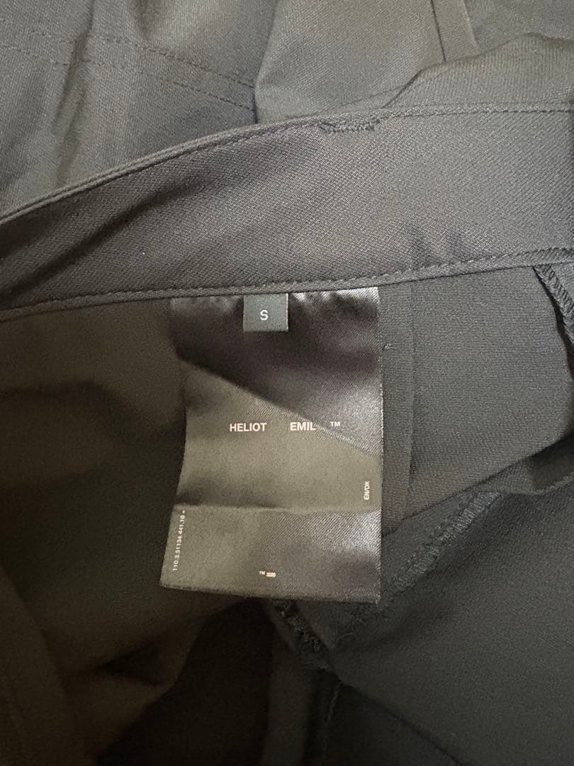 HELIOT EMIL ブラックカーゴパンツ 4ポケット sサイズ