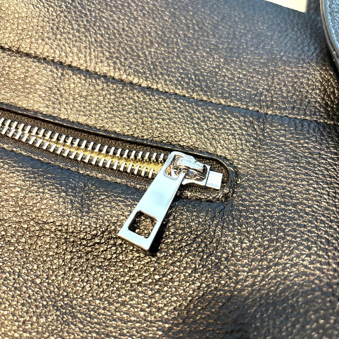 【美品】BEAURE カウレザー 2WAY ハンドル トートバッグ　黒