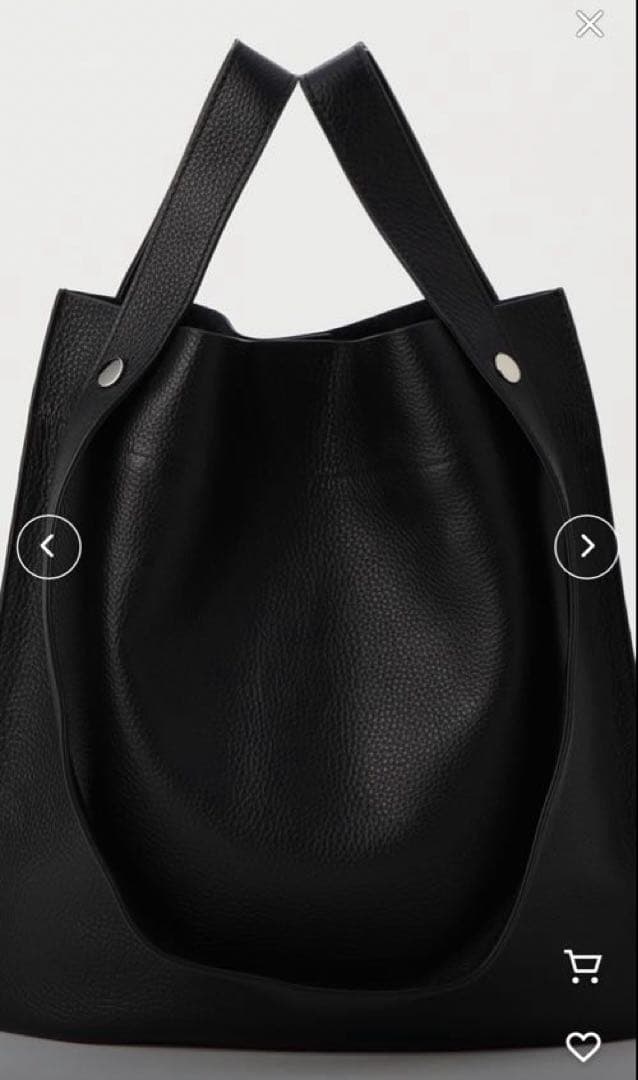 【美品】BEAURE カウレザー 2WAY ハンドル トートバッグ　黒