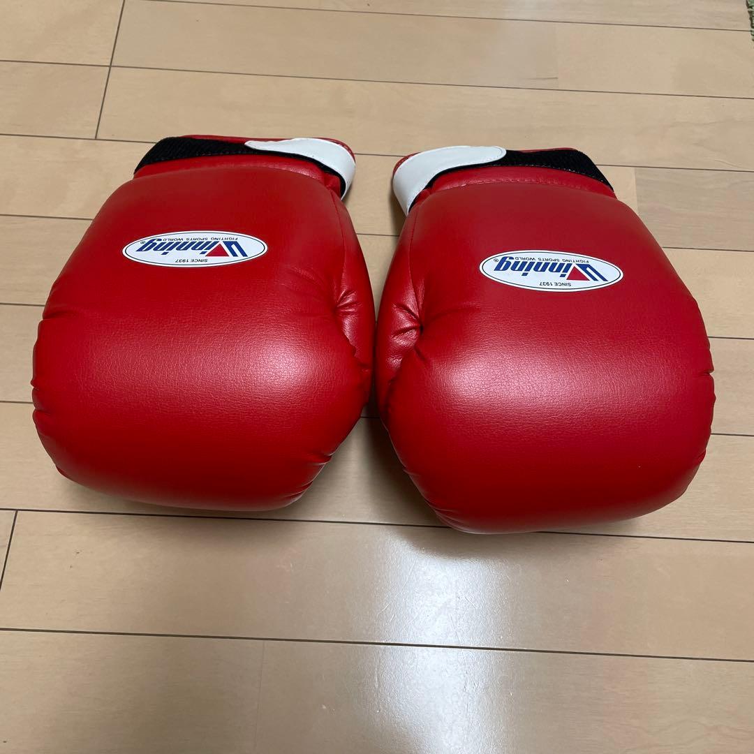 新品即日発送 ウイニング 14オンスグローブ レッド JABF-14