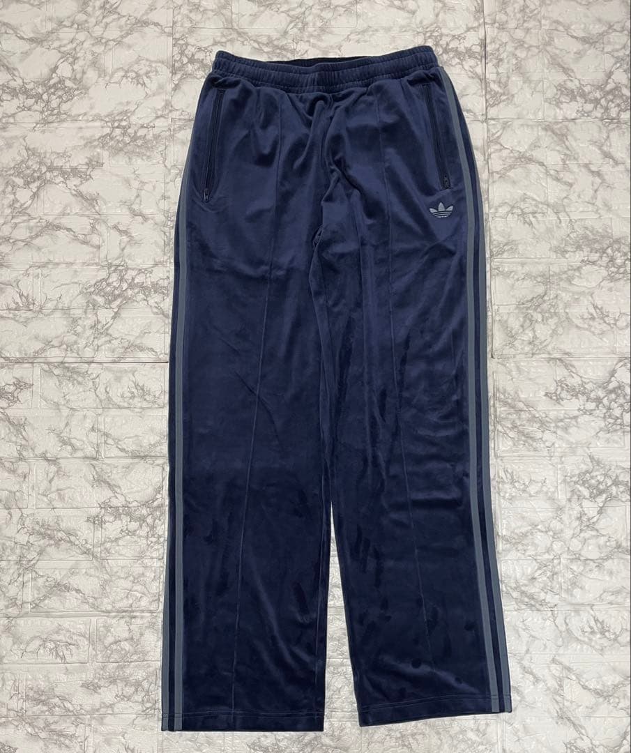U102 Mサイズ　ベッケンバウアー　ネイビー　トラックパンツ　ベロアアディダス